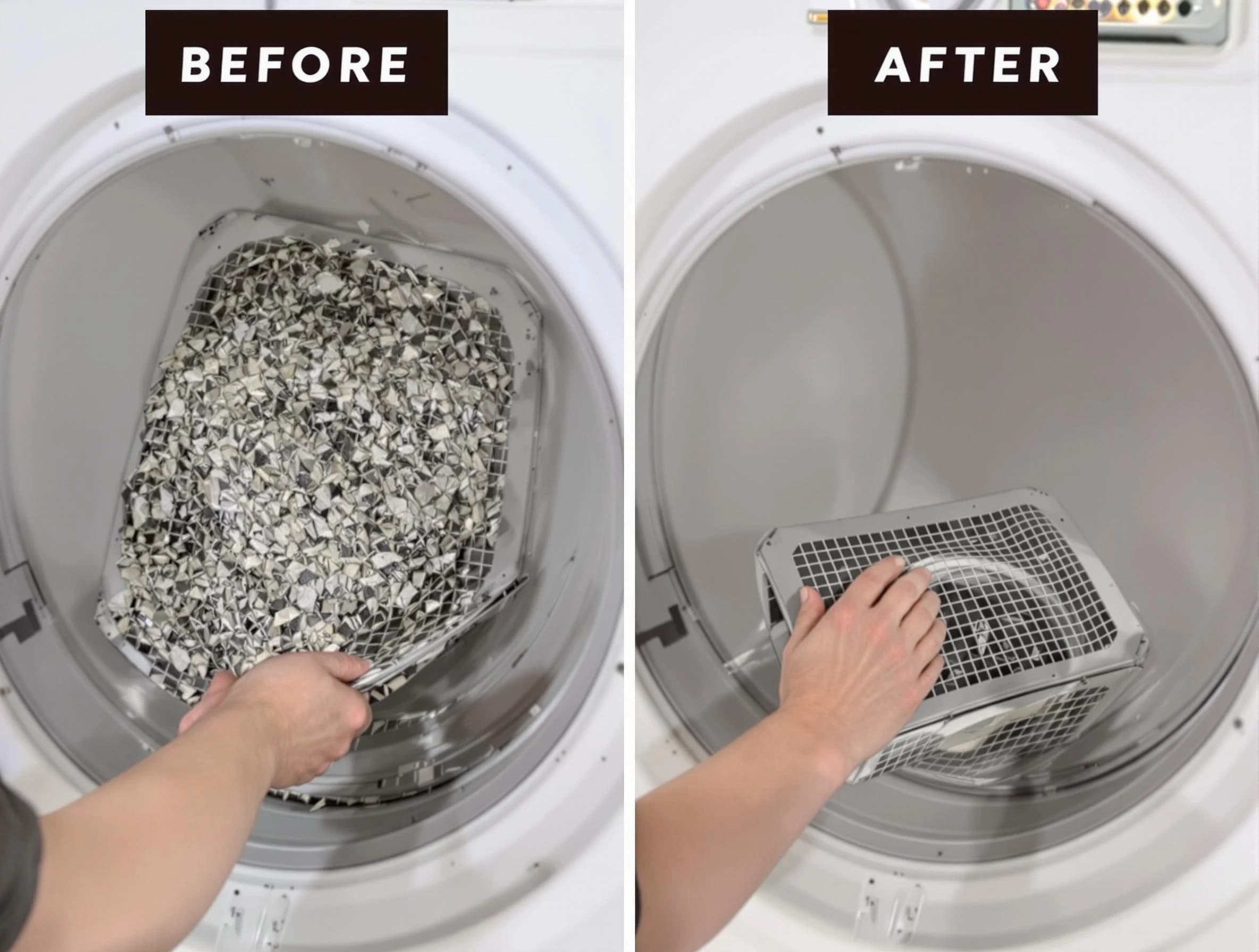 Professional lint trap cleaning by Falmouth Dryer Vent Cleaning in Falmouth