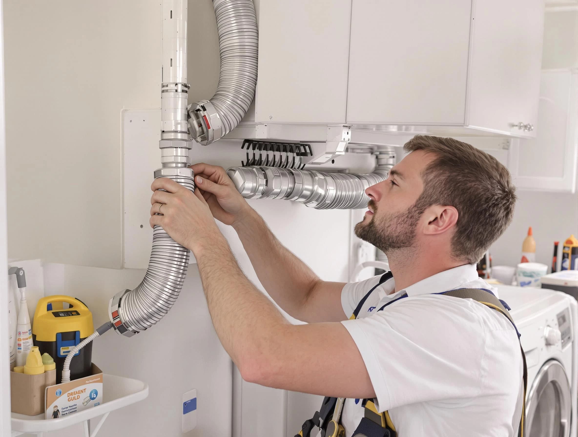 Professional dryer vent repair and installation by Falmouth Dryer Vent Cleaning in Falmouth