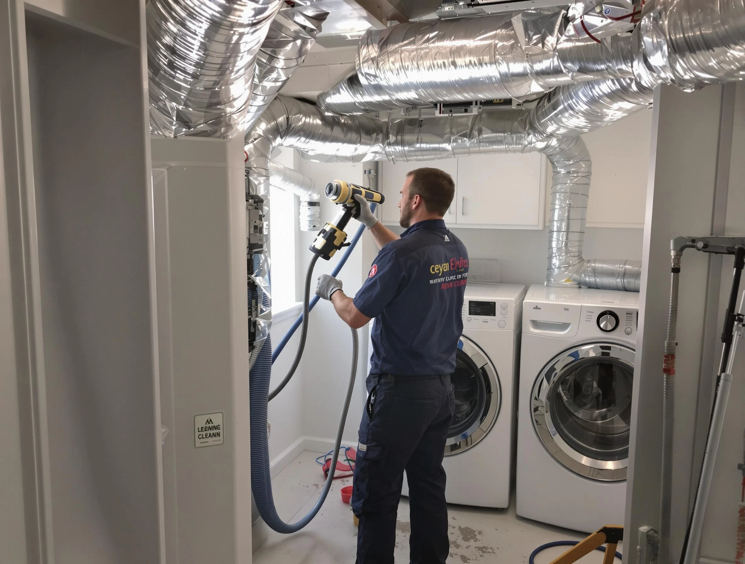 Falmouth Dryer Vent Cleaning specialist using advanced equipment for thorough duct cleaning in Falmouth